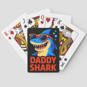 Daddy Shark Father's Day Gifts Playing Cards