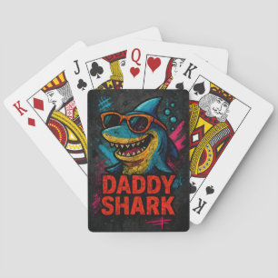 Daddy Shark Father's Day Gifts Playing Cards