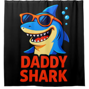Daddy Shark Father's Day Gifts Shower Curtain