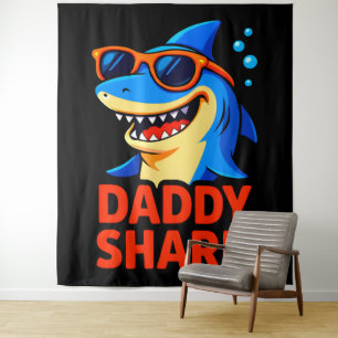 Daddy Shark Father's Day Gifts Tapestry