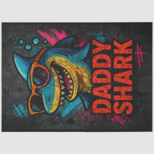 Daddy Shark Father's Day Gifts Tissue Paper
