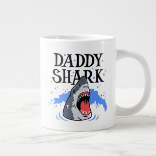 Daddy Shark - Great White Large Coffee Mug