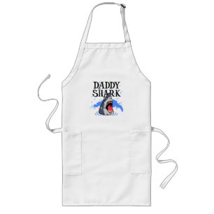 Daddy Shark - Great White Long Apron