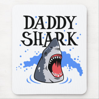 Daddy Shark - Great White Mouse Pad