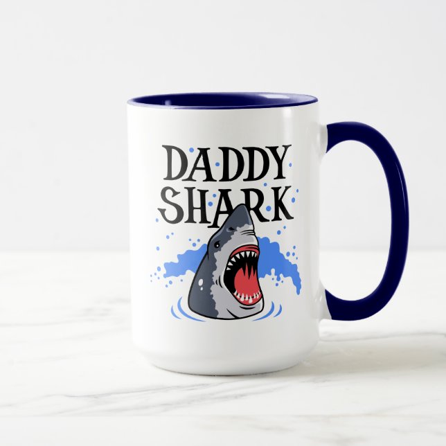 Daddy Shark - Great White Mug (Right)