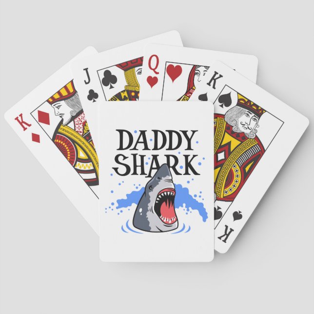 Daddy Shark - Great White Playing Cards (Back)