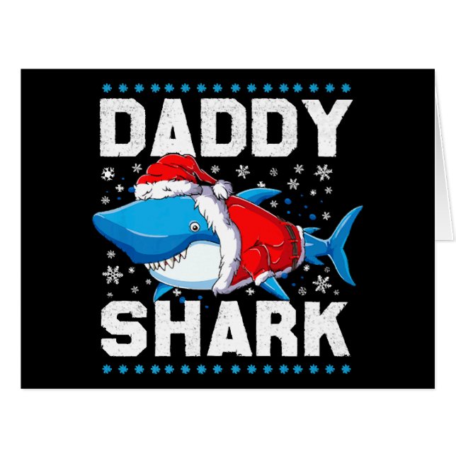 Daddy Shark Santa Fathers Day (Front Horizontal)