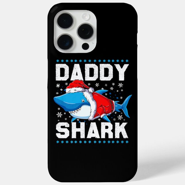 Daddy Shark Santa Fathers Day Case-Mate iPhone Case (Back)
