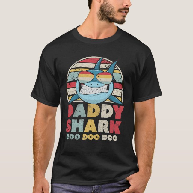 Daddy Shark Shirt, Gift For Dad T-Shirt (Front)