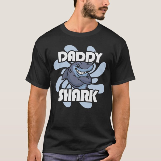 Daddy Shark T-shirt - Dad's Birthday /Father's Day (Front)