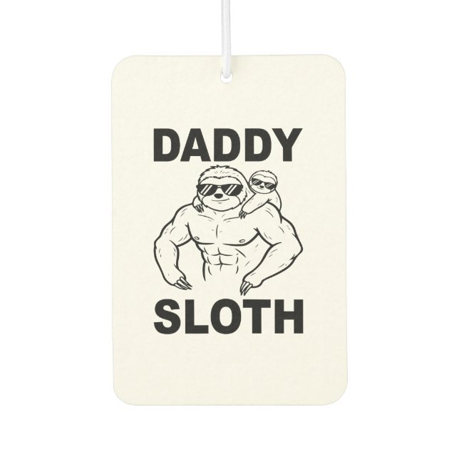 Daddy Sloth Car Air Freshener (Front)