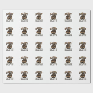 Daddy Sloth Funny Family Vintage Engraving Shirt_1 Wrapping Paper