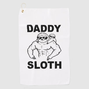 Daddy Sloth Golf Towel