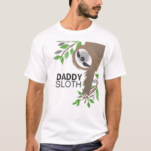 Daddy Sloth Hanging from Tree T-Shirt