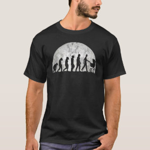 Daddy Stroller Evolution Of Man Baby Carriage Fath T-Shirt