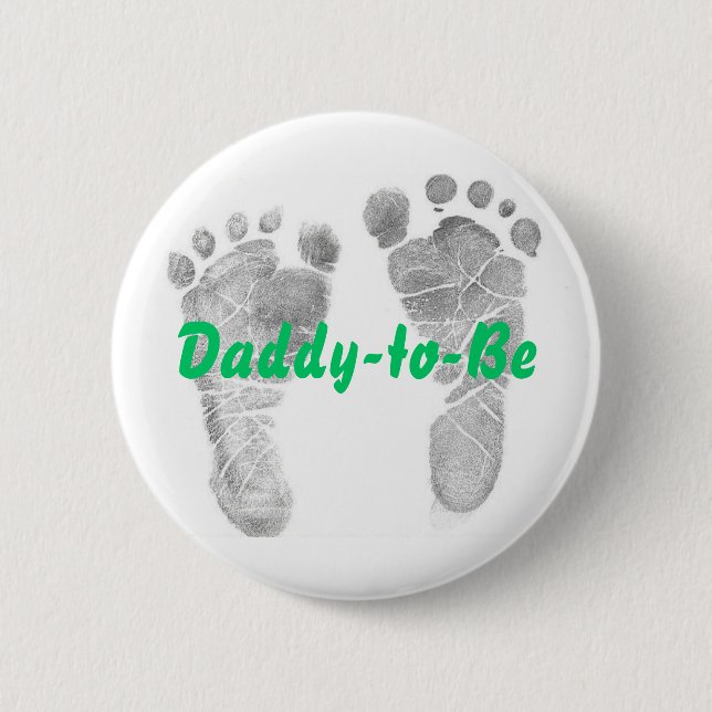 Daddy-to-Be 6 Cm Round Badge (Front)