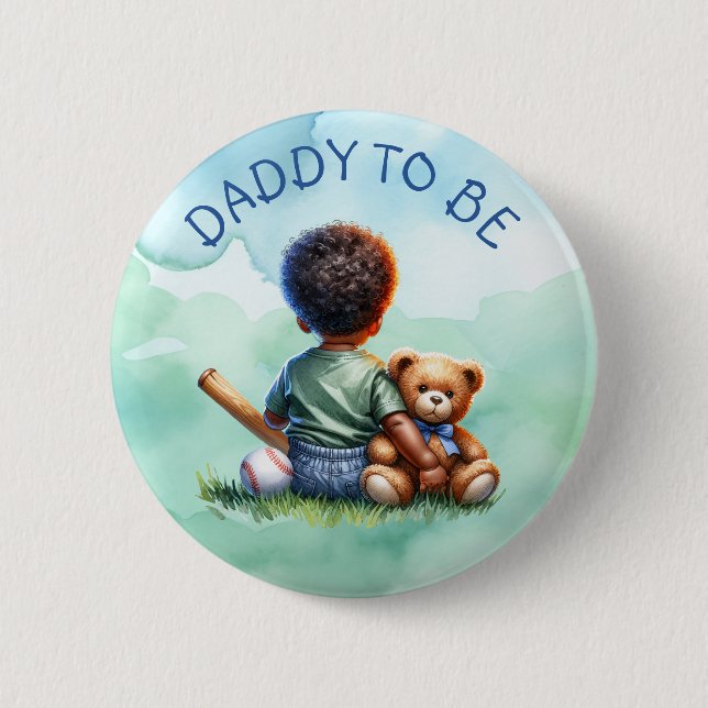 Daddy to be | Baby Shower  6 Cm Round Badge (Front)