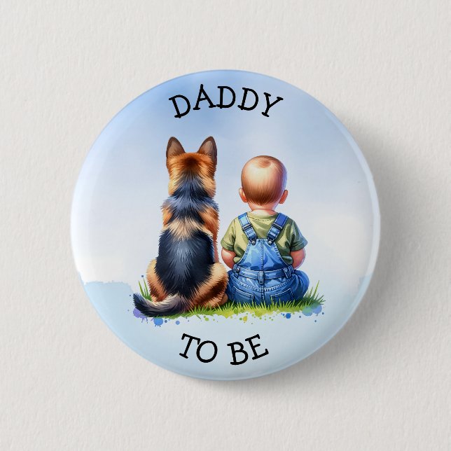 Daddy to be | Baby Shower 6 Cm Round Badge (Front)