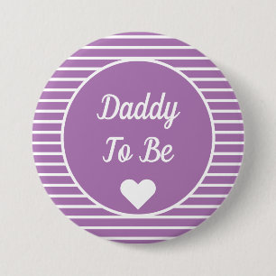 Daddy To Be Baby Shower Button