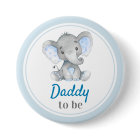 Daddy to be New Dad Baby Boy Shower Elephant Blue