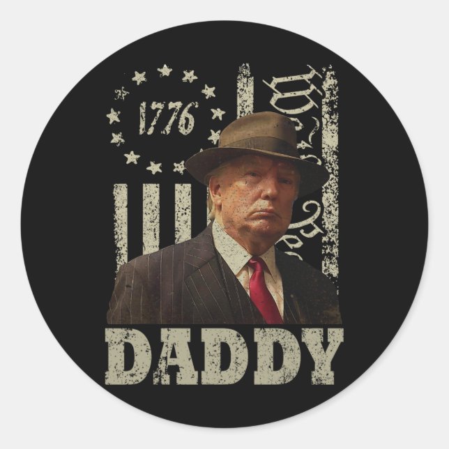Daddy Trump 3  Classic Round Sticker (Front)
