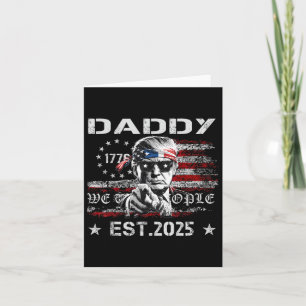 Daddy Trump Funny Shirt - Daddy Trump Vintage Sung Card