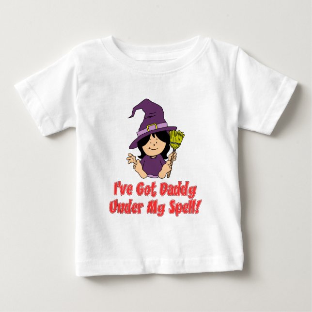 Daddy Under My Spell Halloween For Daughter Baby T-Shirt (Front)