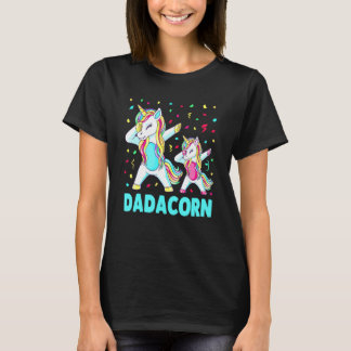 Daddy Unicorn Daddycorn Father's Day Dad Men Birth T-Shirt