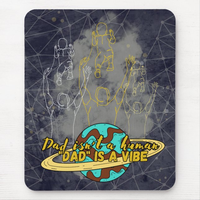 Daddy, vibe Burp Cloth Mouse Pad (Front)