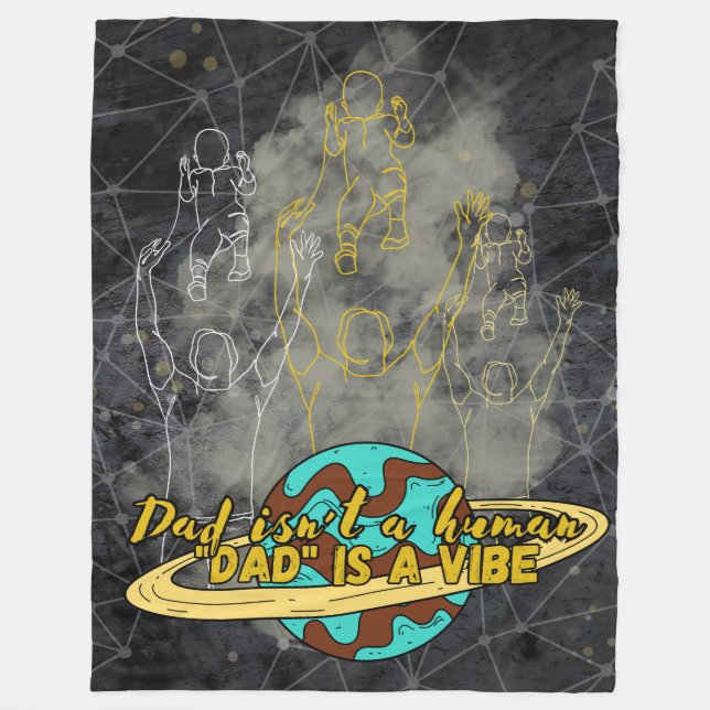 Daddy, vibe Fleece Blanket (Front)