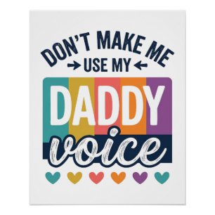 Daddy Voice Vintage Pride Shirt Design_1 Poster
