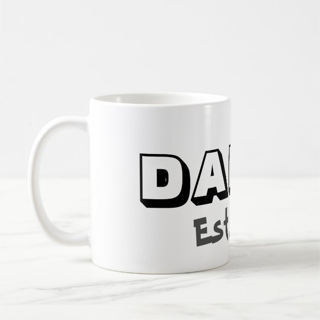 Daddy w/Customisable Establish Date Coffee Mug (Left)