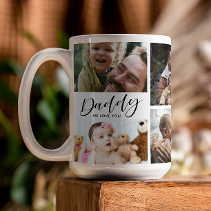Daddy We Love You Photo Collage Coffee Mug