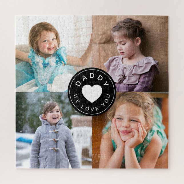 Daddy We Love You Photo Collage Jigsaw Puzzle (Vertical)