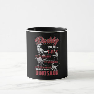 Daddy You Are As Strong As T-rex Dinosaur Gift Mug