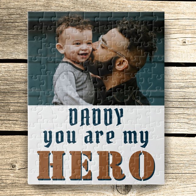 Daddy you are my Hero Dad Photo Father`s Day   Jigsaw Puzzle (Creator Uploaded)