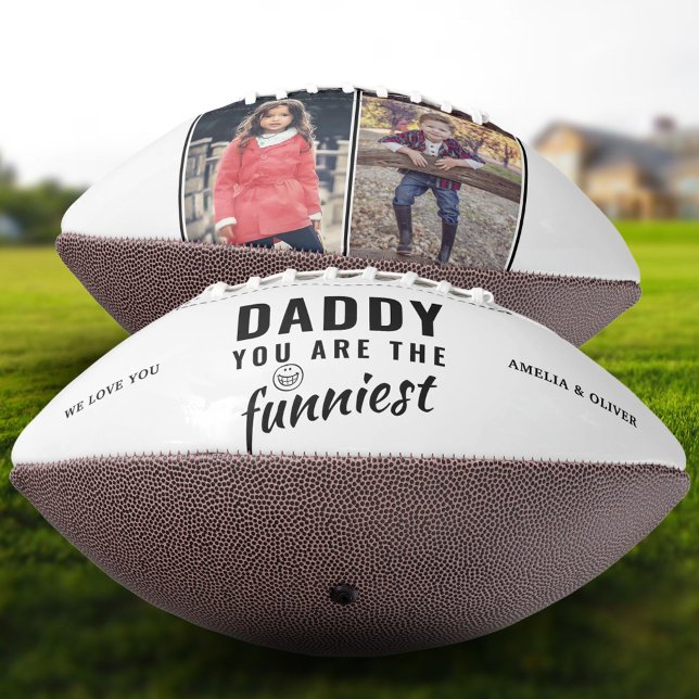 Daddy you are the Funniest Father`s Day 2 Photo Football (Creator Uploaded)