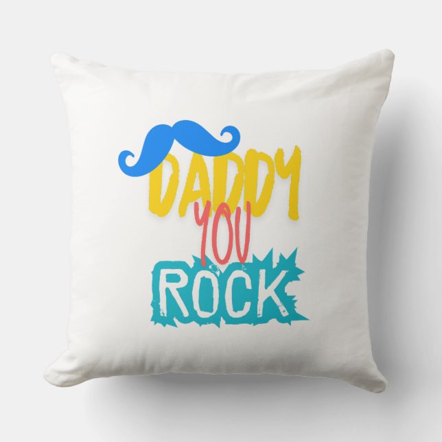 Daddy You Rock Cushion (Front)