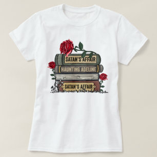 Daddy Zade Book Stack Haunting Adeline Smut Book T-Shirt