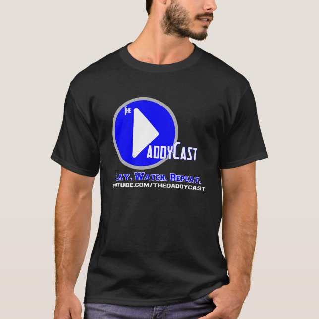 DaddyCast - Dark T-Shirt Design (Front)