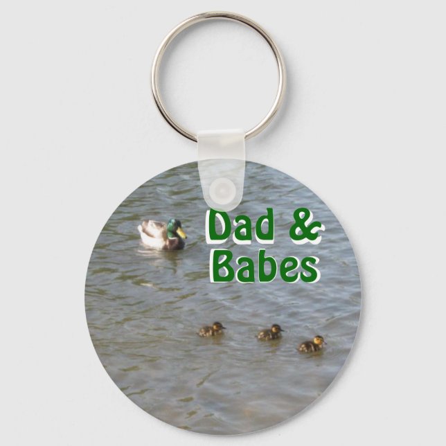 daddyducknbabes, Dad &, Dad &, Babes, Babes Key Ring (Front)