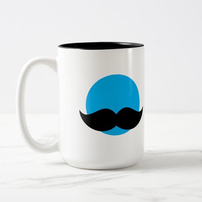 DaddyNoob - Coffee Cup with Moustache Emblem (Left)