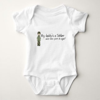 Daddy's a Soldier (6-24mo) Baby Bodysuit