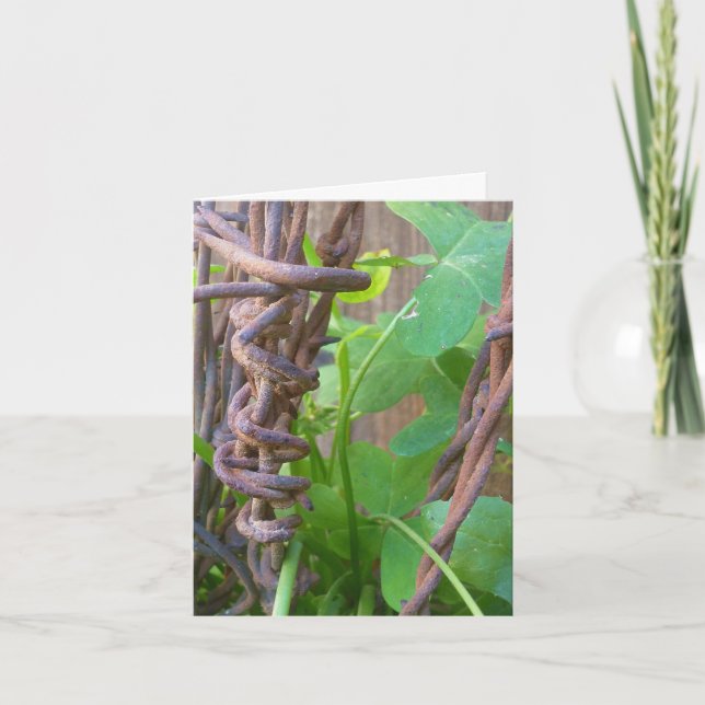 Daddy's Barbed Wire Card (Front)