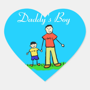 Daddy's Boy Custom Family Character Decal Sticker