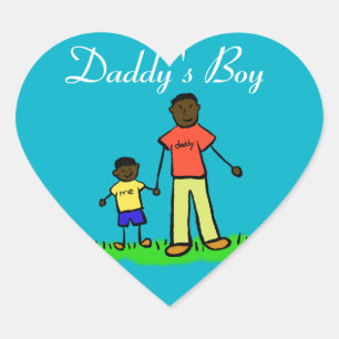Daddy's Boy Custom Family Character Decal Sticker