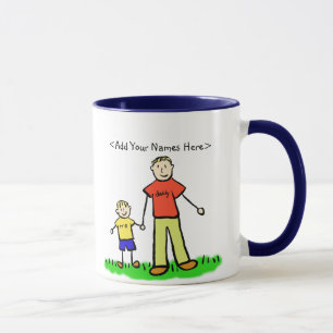 Daddy's Boy (Father and Son Family) Custom Mug