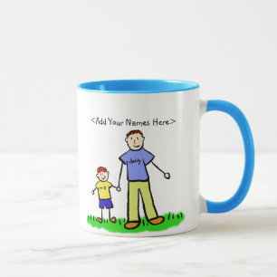 Daddy's Boy (Father and Son Family) Custom Mug