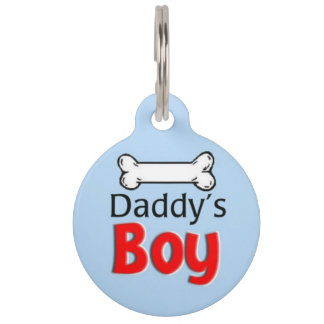 Daddy's Boy Pet ID Tag