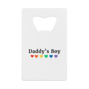 Daddy's Boy, Pride Rainbow Hearts, Funny Cool LGBT